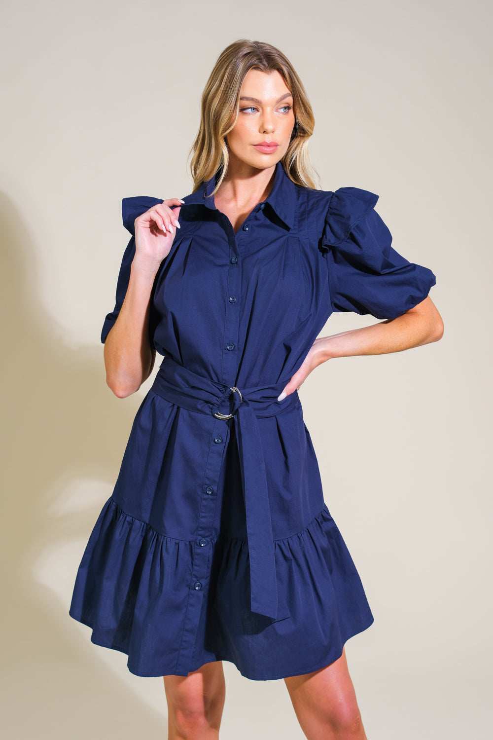 IRIDESCENT DREAM WOVEN MINI DRESS Flying Tomato